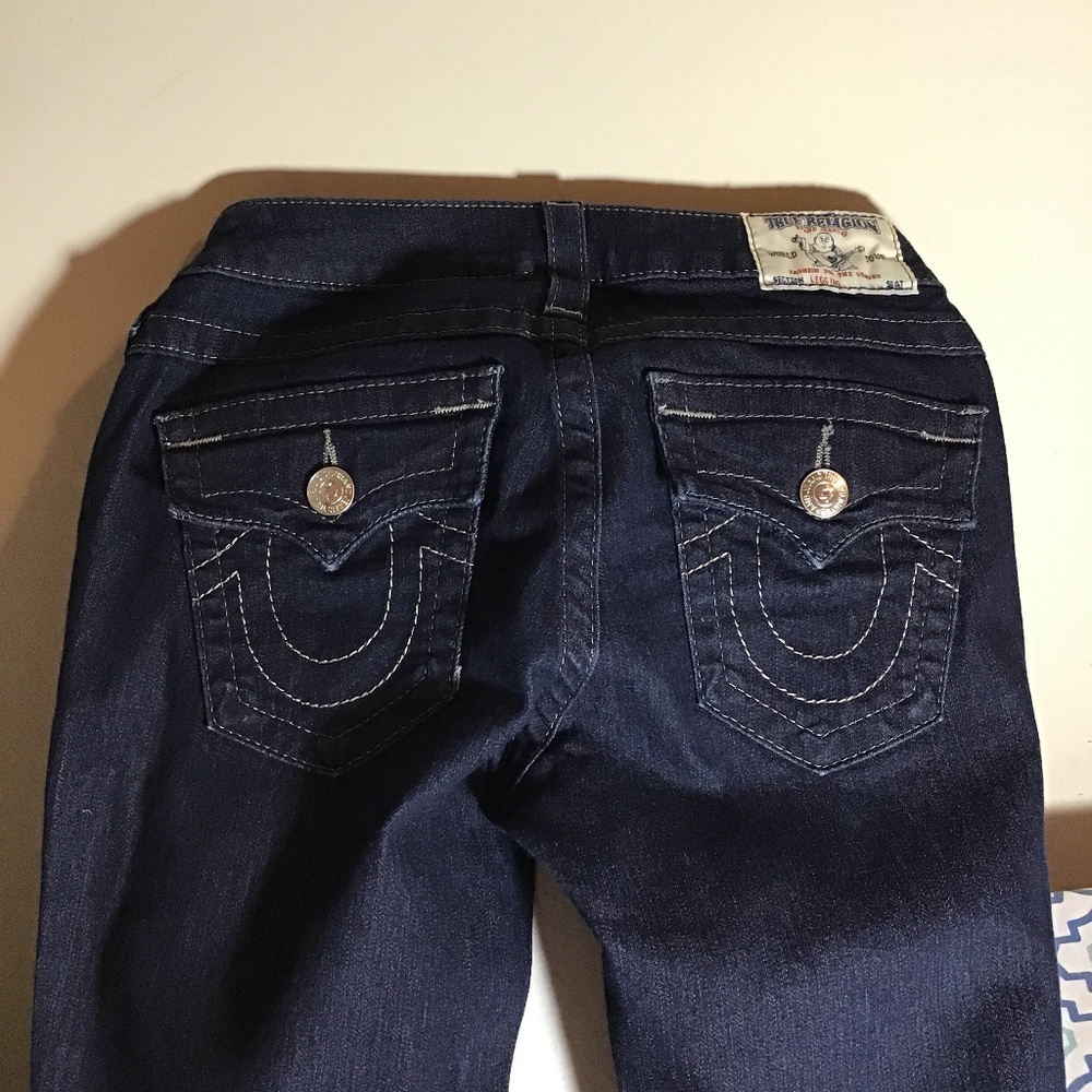😎#306,True Religion, new cond, rise=7/8, length=30, see photos, leggings style